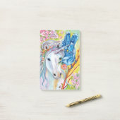 Post-it® Spring Unicorn et Jay (Sur un bureau)