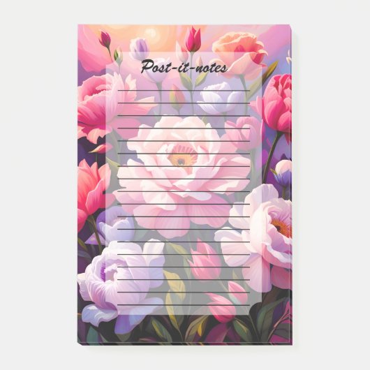 Post-it® Spring Zen Sunrise Pink Blossom Garden (Devant)