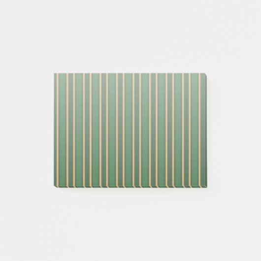 Post-it® Springbok vert et or bonbons rayures (Devant)