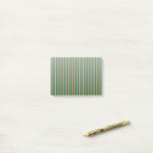 Post-it® Springbok vert et or bonbons rayures (Sur un bureau)