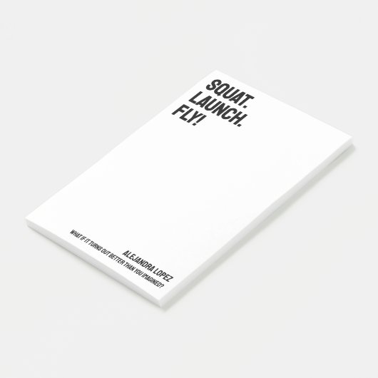 Post-it® SQUAT. LANCEMENT. VOLEZ ! Inspiration audacieuse p (Incliné)