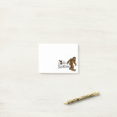 Post-it® Squatchin allé (Sur un bureau)