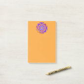 Post-it® Sri Yantra - Conception du symbole de l'hindouisme (Sur un bureau)