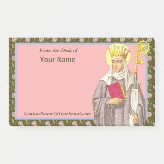 Post-it® St. Audrey (Etheldreda) (P 003) 10"x6" (Devant)