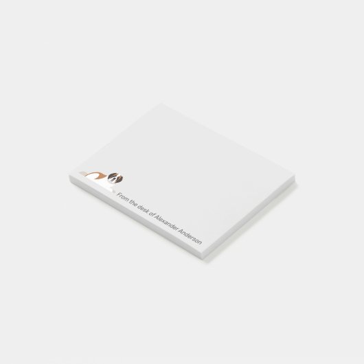 Post-it® St. Bernard Personnaliser les notes post-it (Incliné)