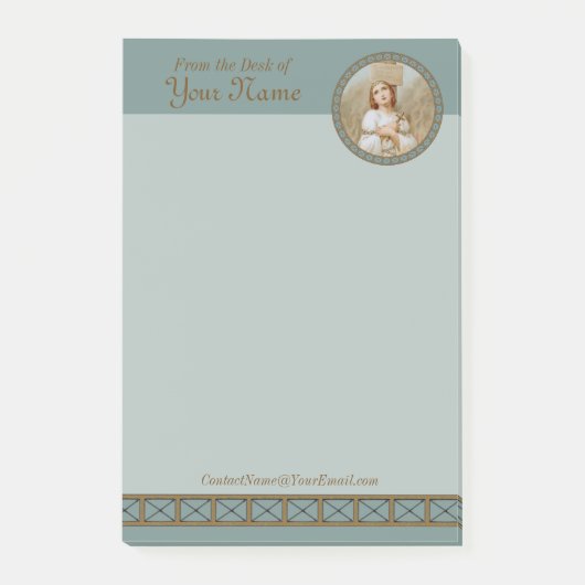 Post-it® St. Jeanne d'Arc Burning (BF 01, Style 1) 4"x6" (Devant)