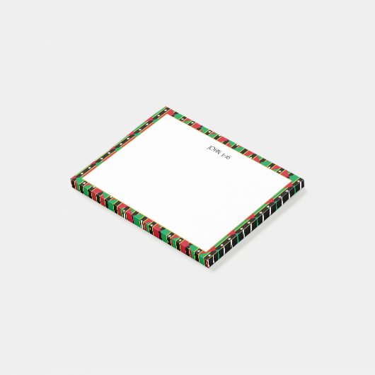 Post-it® ST KITTS NEVIS Christian Scripture (Incliné)