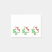 Post-it® St. Paddy's Day Irlandais Drapeau Shamrock Clover  (Devant)