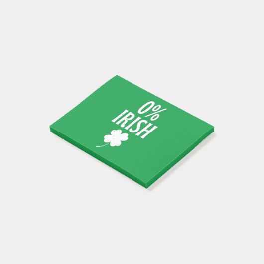Post-it® St Patrick's Day 0% irlandais (Incliné)