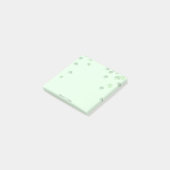 Post-it® St patrick's day 3 feuilles trèfle vert pastel (Incliné)