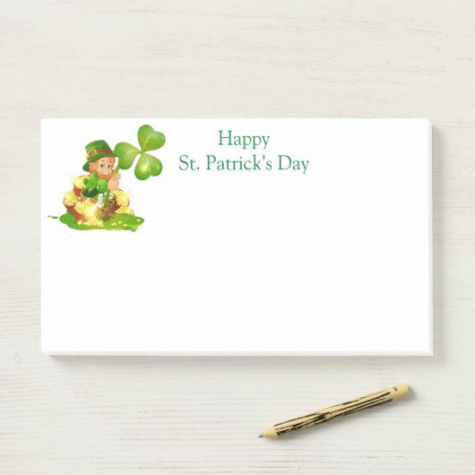 Post-it® St. Patricks Day Post-it-Notes (Sur un bureau)