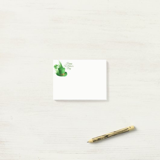 Post-it® St. Patricks Day Post-it-Notes (Sur un bureau)