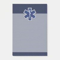 Star of Life Paramedic on Navy Blue Carbon Fiber