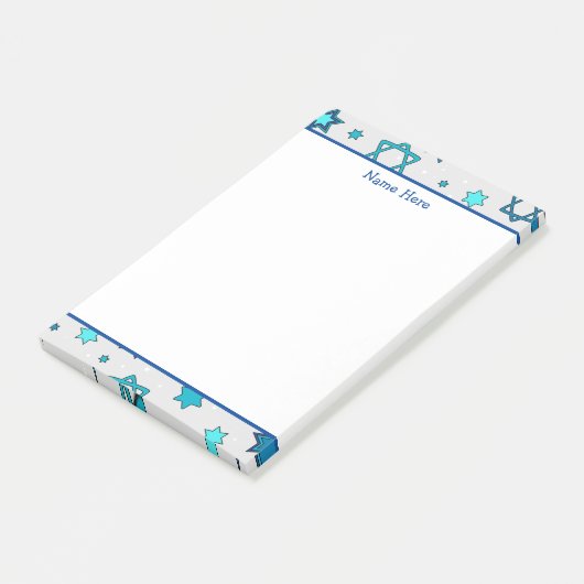 Post-it® Star personnalisée de David Post-It Notes (Incliné)