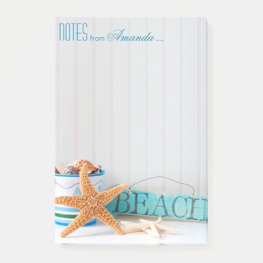 Post-it® Starfish Beach Personnalisé (Devant)