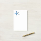 Post-it® Starfish bleu (Sur un bureau)