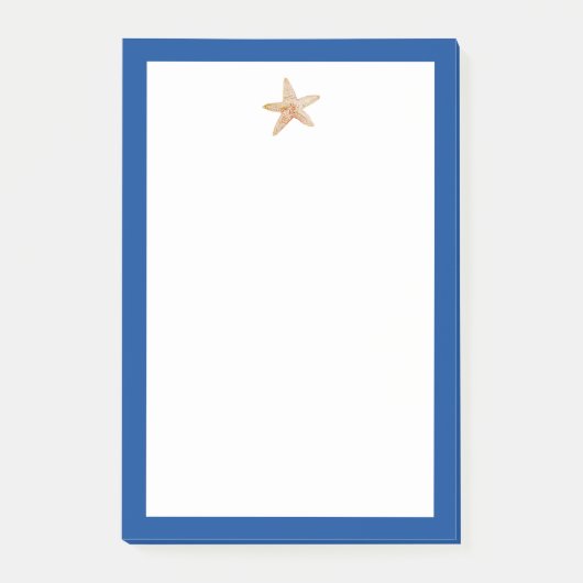 Post-it® Starfish Peinture de plage côtière Notes (Devant)