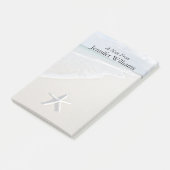 Post-it® Starfish Sur Une Plage Éloignée (Incliné)