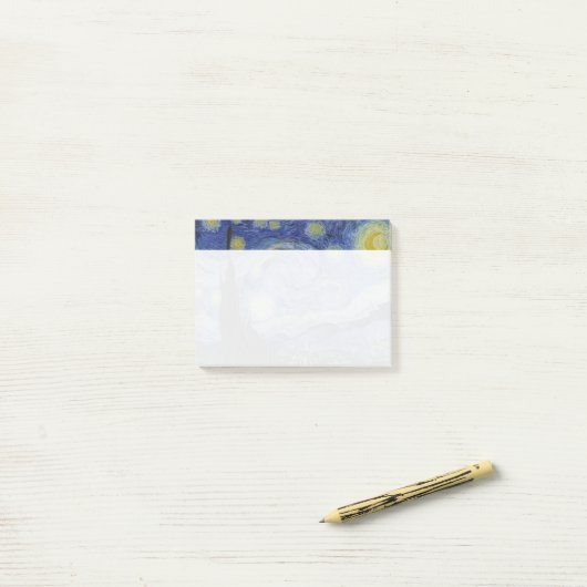 Post-it® Starry Night Vincent van Gogh (Sur un bureau)