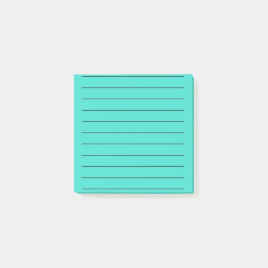 Post-it® Stationery élégant Turquoise Vibrant (Devant)