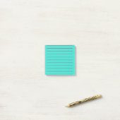 Post-it® Stationery élégant Turquoise Vibrant (Sur un bureau)