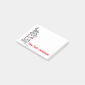 Post-it® Statue de Noël de la Liberté à New York NYC (Incliné)