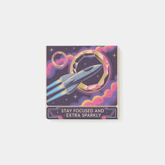 Post-it® Stay Focused And Extra Sparkly (Devant)