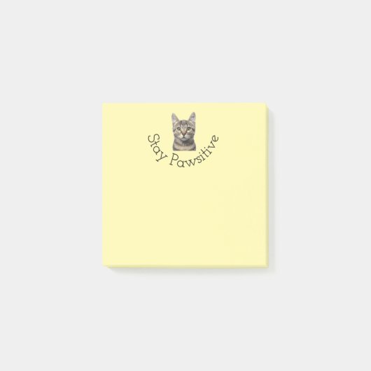 Post-it® Stay Pawsitive Cat Post Notes (Devant)