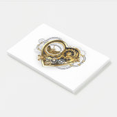Post-it® Steampunk Heart with a Manometer (Incliné)