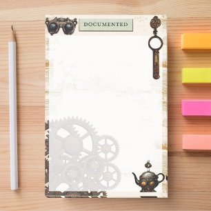 Post-it® Steampunk mécanique, engrenages rouillés victorien