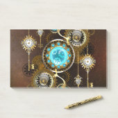 Post-it® Steampunk Rusty Background (Sur un bureau)