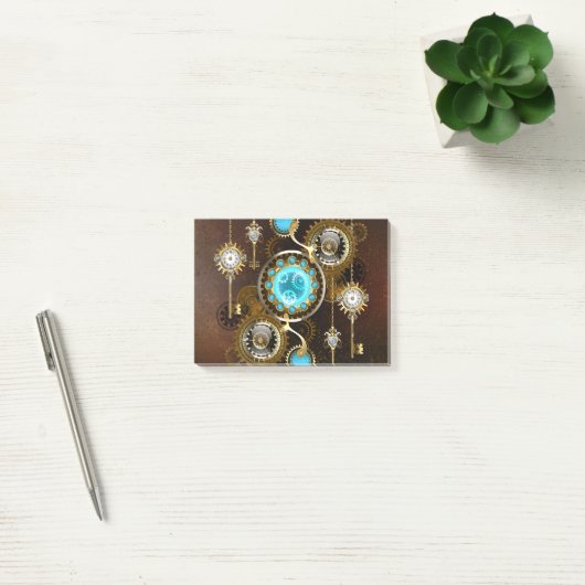 Post-it® Steampunk Rusty Background (Bureau)