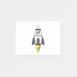Post-it® Stellar À La Rocket Lune
