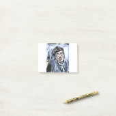 Post-it® Stephen Hawking photo. (Sur un bureau)