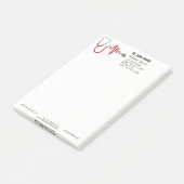 Post-it® Stethoscope ECG Wave EKG Médicale Heartbeat Line (Incliné)