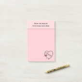 Post-it® Stéthoscope infirmière avec comptoir d'appréciatio (Sur un bureau)