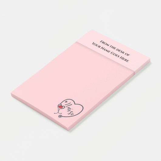 Post-it® Stéthoscope infirmière avec comptoir d'appréciatio (Incliné)