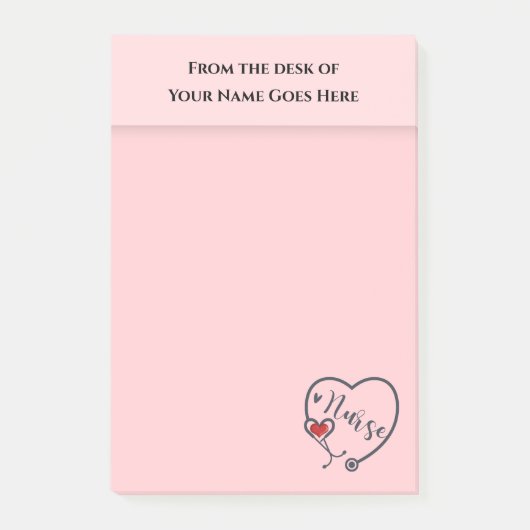 Post-it® Stéthoscope infirmière avec comptoir d'appréciatio (Devant)