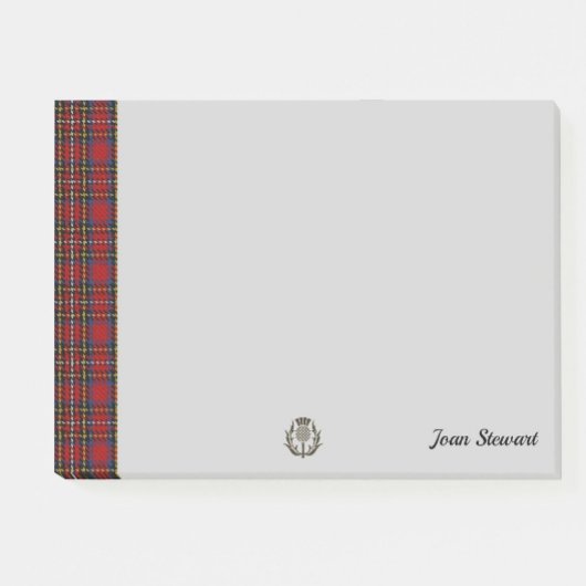 Post-it® Stewart Tartan & Scottish Thistle Personnalisé