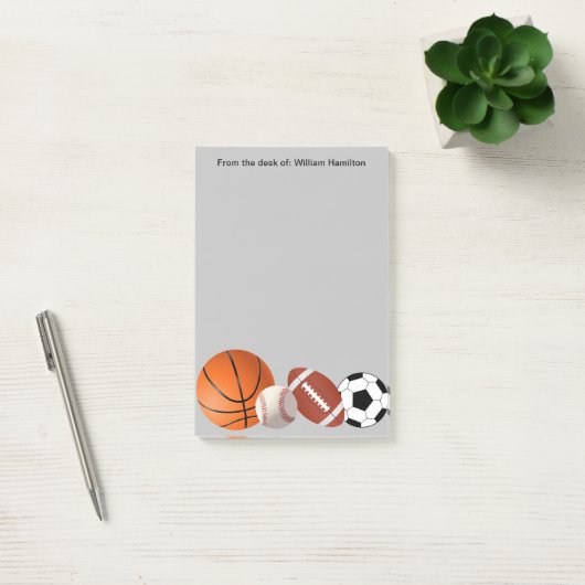 Post-it® Stick Notes Thème Sport (Bureau)