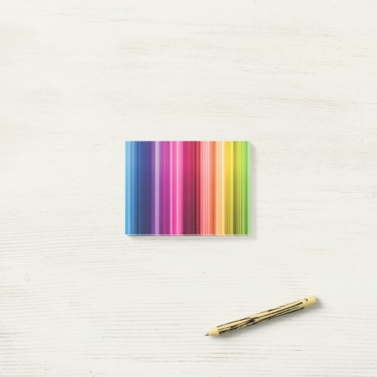 Post-it® Stickies d'arc-en-ciel (Sur un bureau)