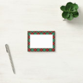 Post-it® Stickies Motifs Plaid Red Green Holiday (Bureau)
