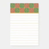 Post-it® Stickies Rouge Vert Fleur des Lis (Devant)
