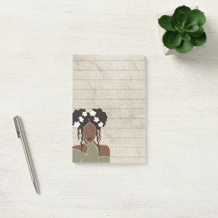 Post-it® Sticky Linky Portrait Femme Noire