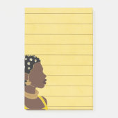 Post-it® Sticky Linky Portrait Femme Noire (Devant)