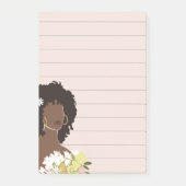 Post-it® Sticky Linky Portrait Femme Noire (Devant)