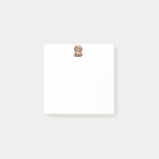 Post-it® Sticky Notes avec votre mignon Golden Retriever Do (Devant)