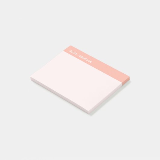 Post-it® Sticky rose Pesonalisé (Incliné)