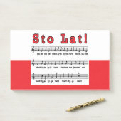 Post-it® Sto Lat ! Chanson (Sur un bureau)