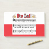 Post-it® Sto Lat ! Chanson Avec Beer Mugs (Sur un bureau)